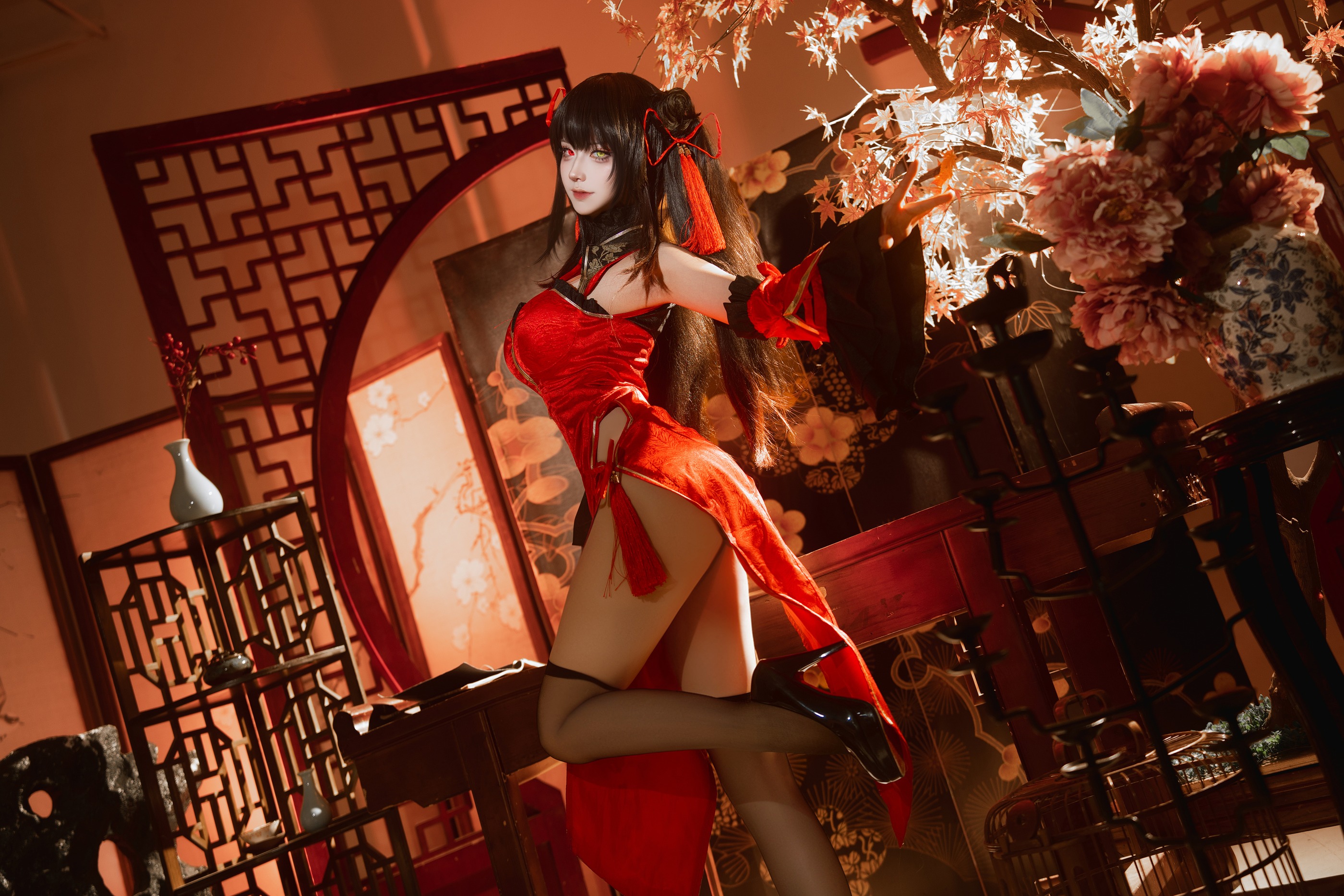 图片[1]-Seya-狮砸 – NO.021 25年01月限定 狂三旗袍1[12P]-XikXak